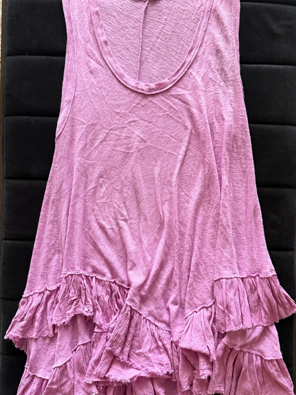 We The Free Free People Purple Ruffle Tank Top Dress S